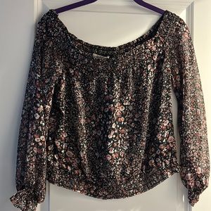 Abercrombie top, tags on, never worn, off the shoulder, elastic waist